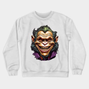 Evil Grin Monkey Crewneck Sweatshirt